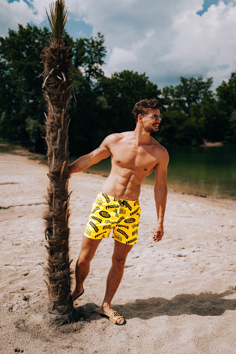 Men&#039;s swim shorts Frogies Logo