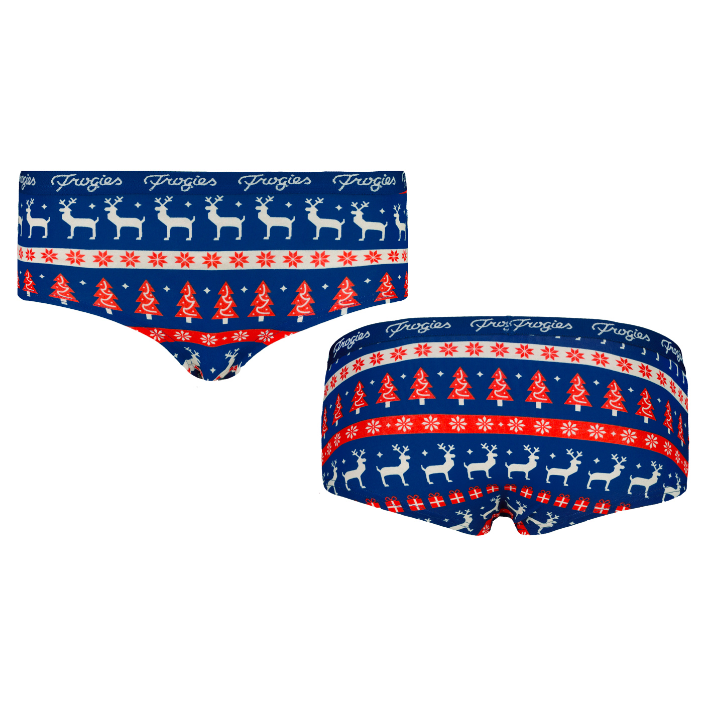 Women's panties Winter classic 2P Frogies Christmas
