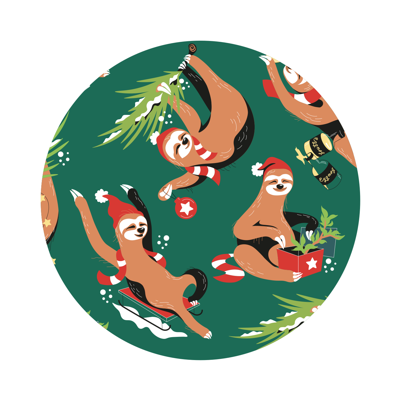 Boxeri bărbați Broaște leneșe Crăciun