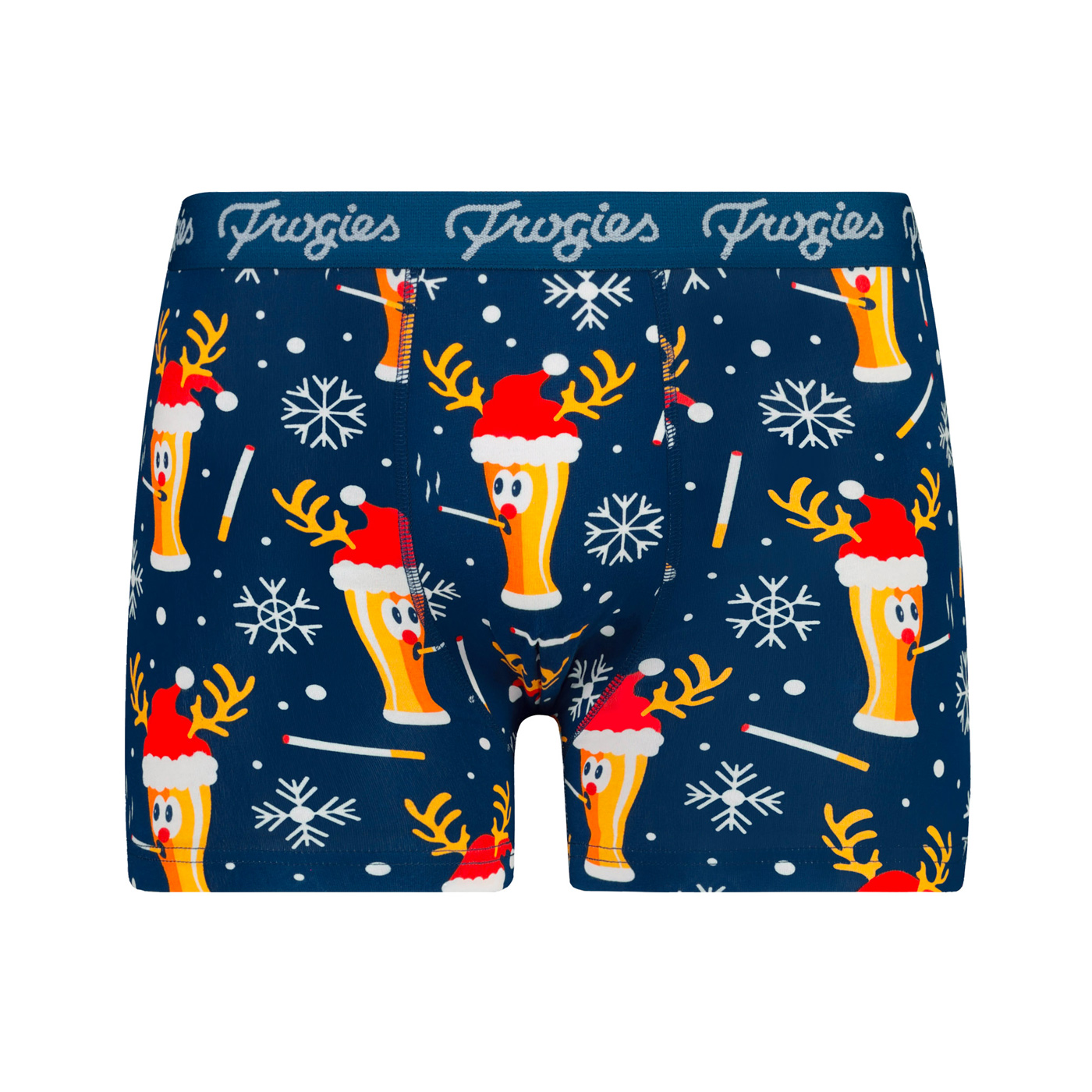 Men's boxers Smoke beer navy Frogies Christmas