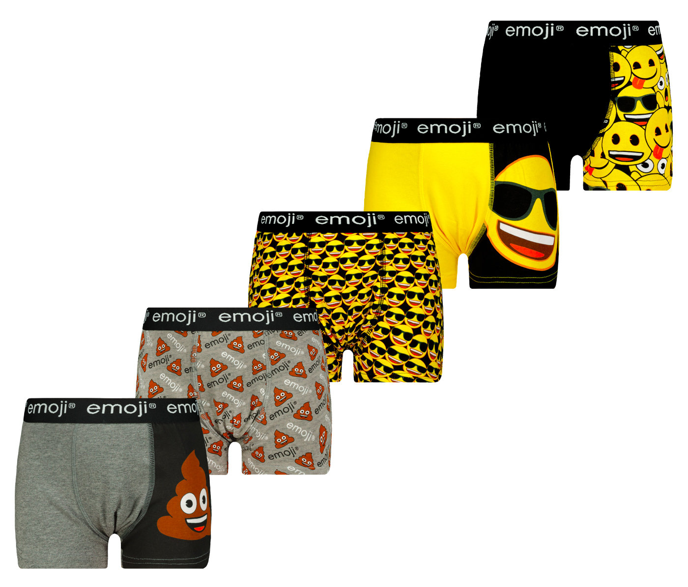 Levně Chlapecké boxerky Emoji 5 Pack - Frogies