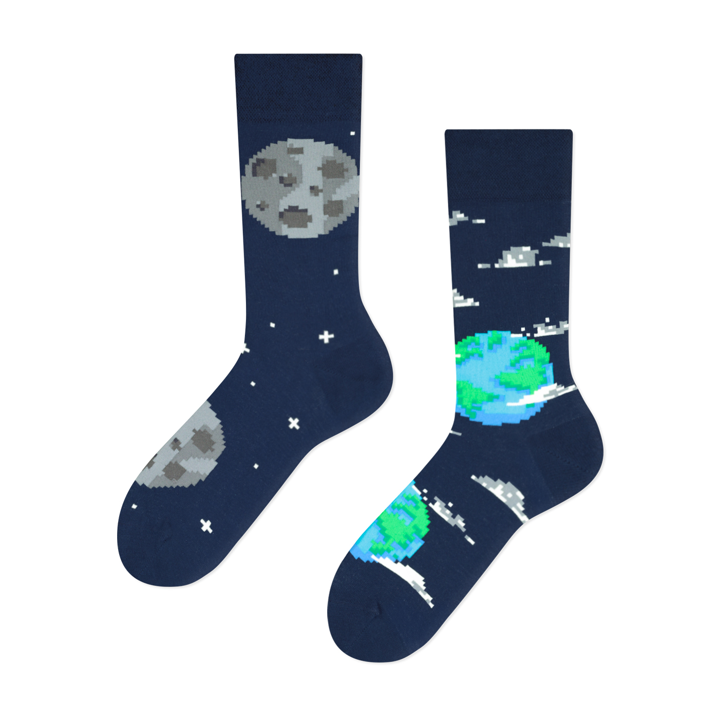Ponožky Frogies Pixel Earth Moon