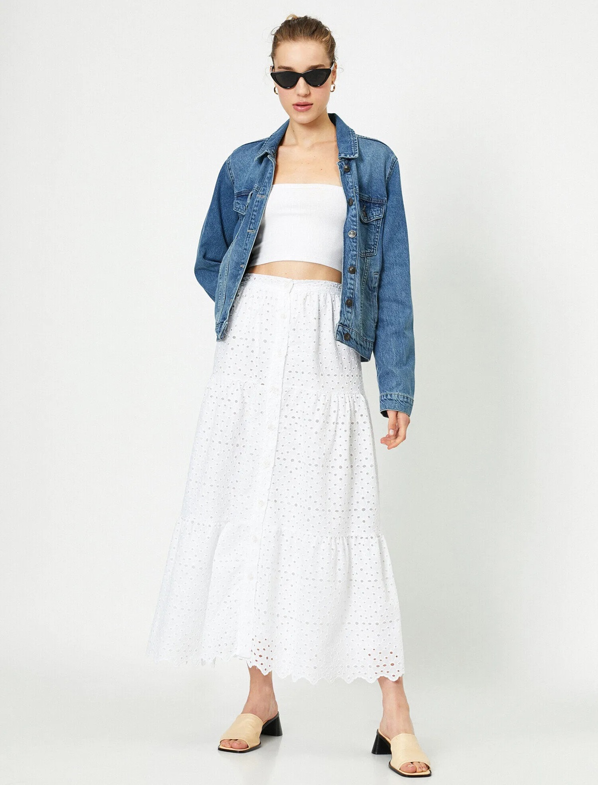 Women&#039;s skirt Koton Button