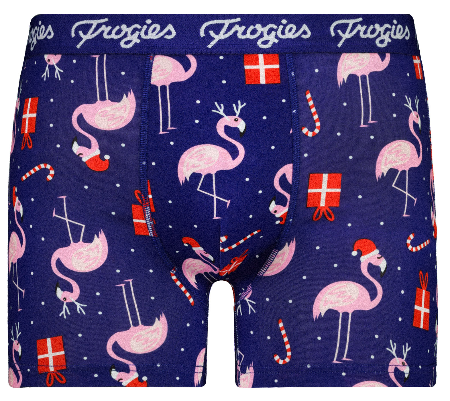 Levně Pánské boxerky Flamingo Frogies Christmas