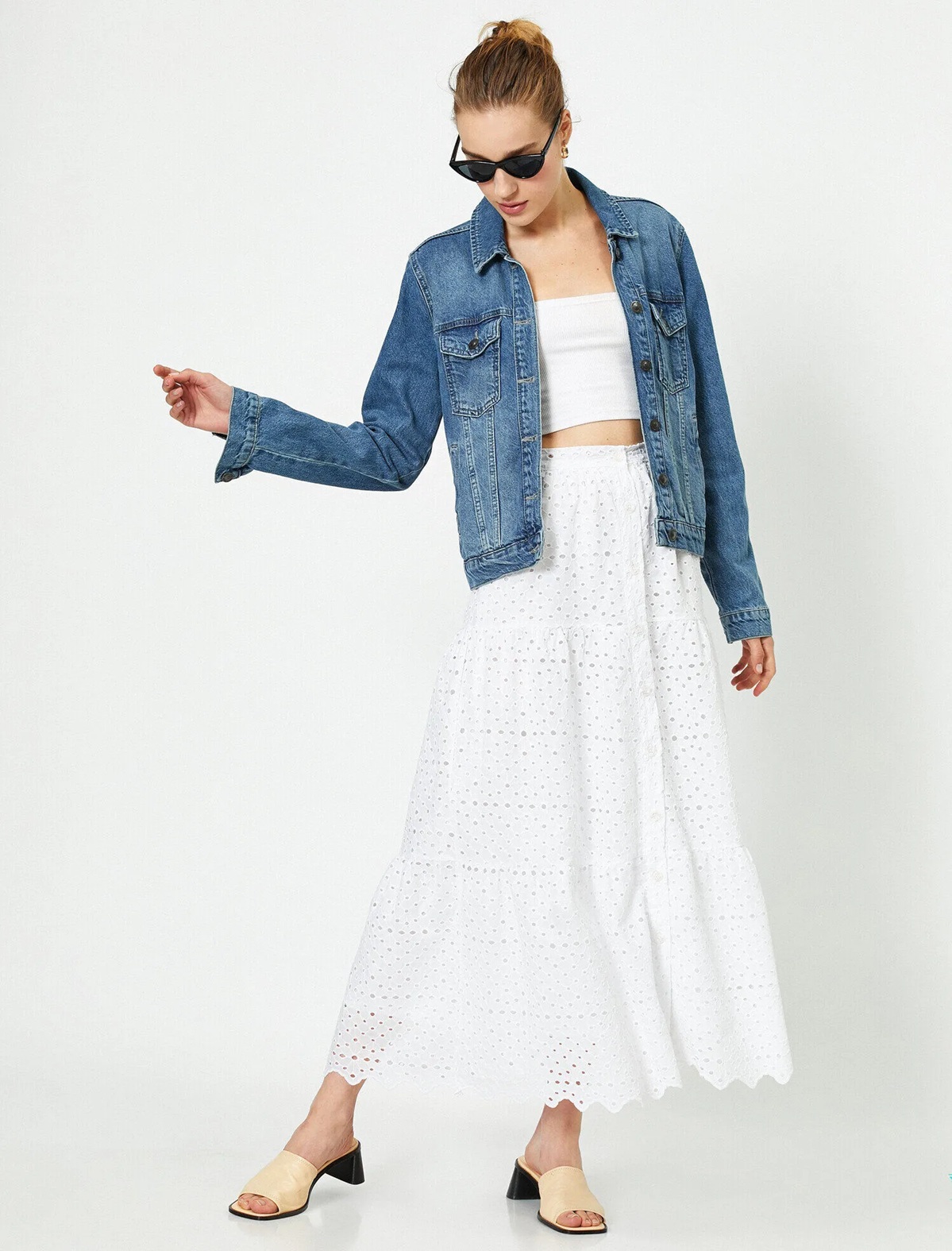 Women&#039;s skirt Koton Button