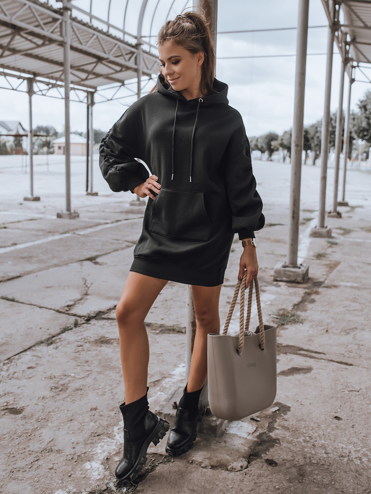 Sukienka dresowa EASSY czarna Dstreet