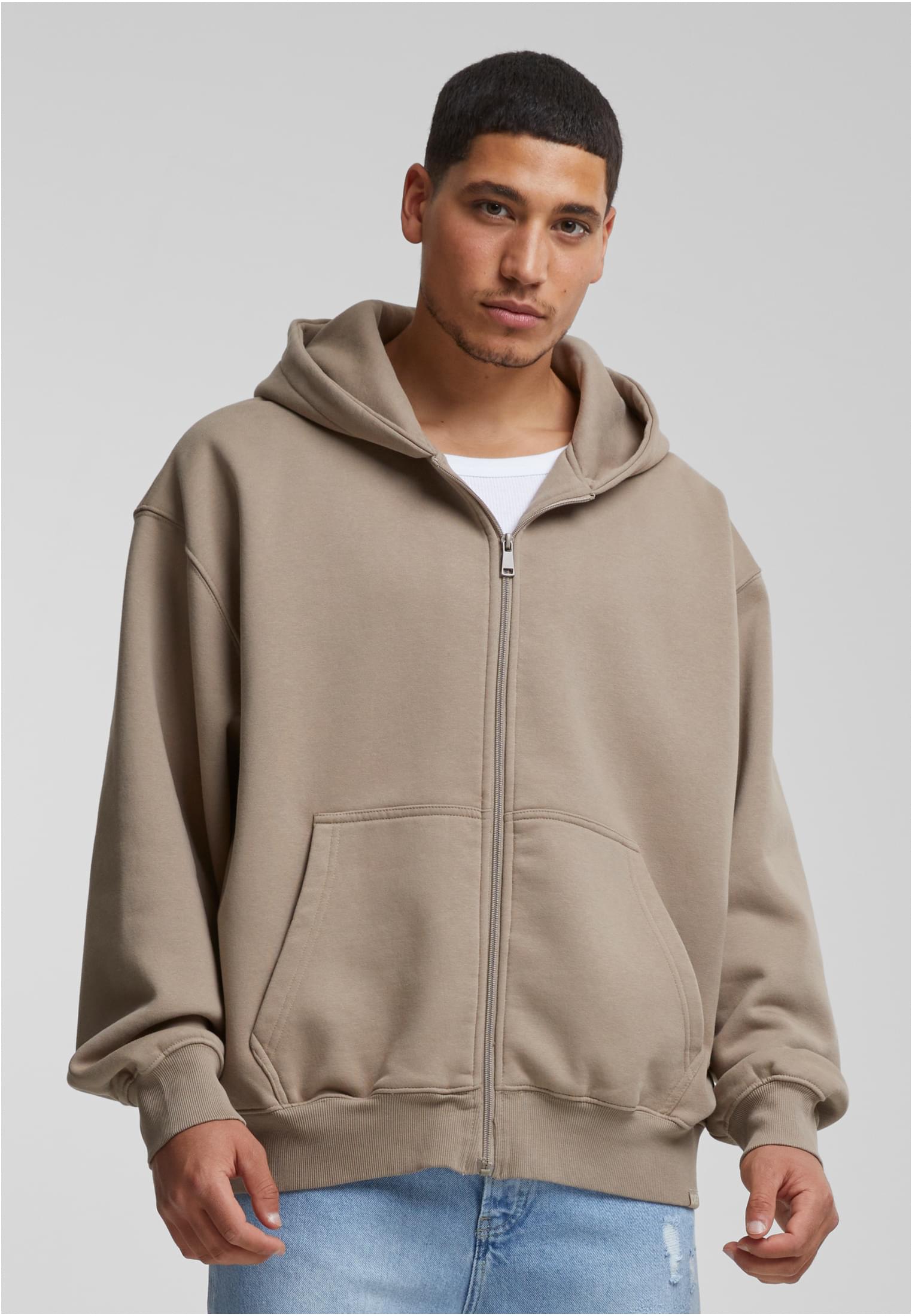 Men's Zip Hoody Brown