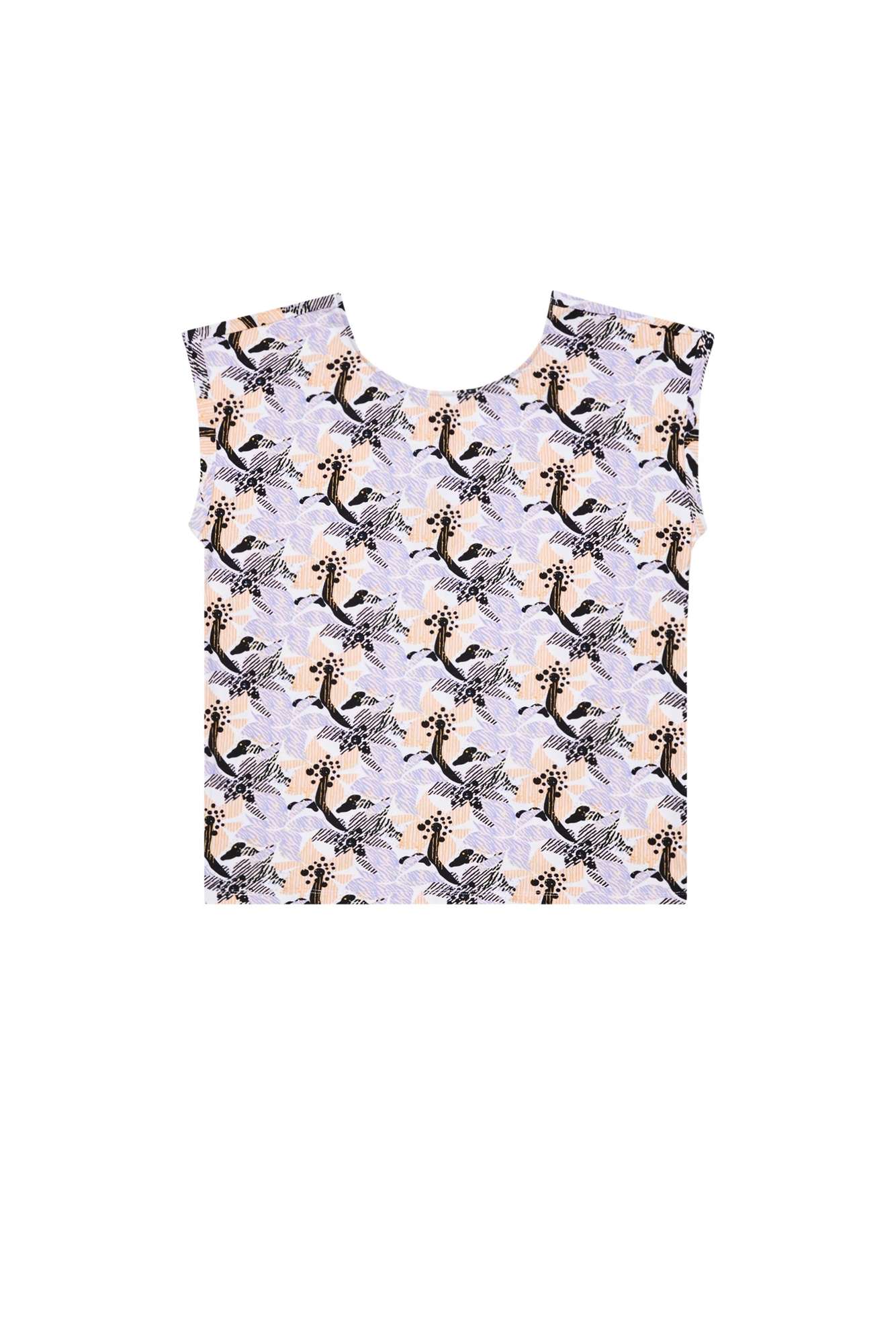 Blouse with decorative back