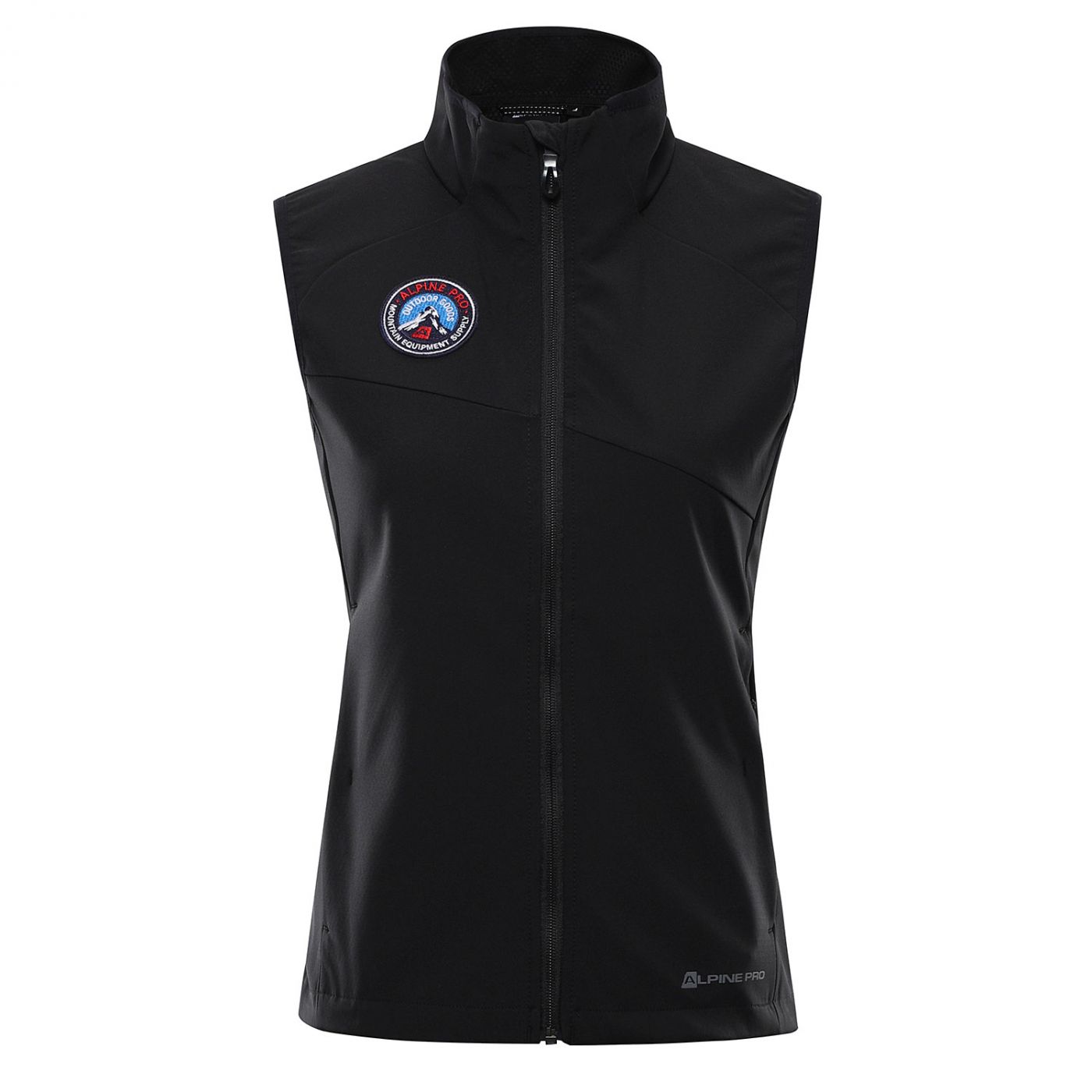 Women's Softshell Vest ALPINE PRO WERSA Black