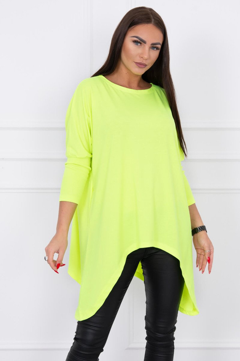 Blouse oversize yellow neon color