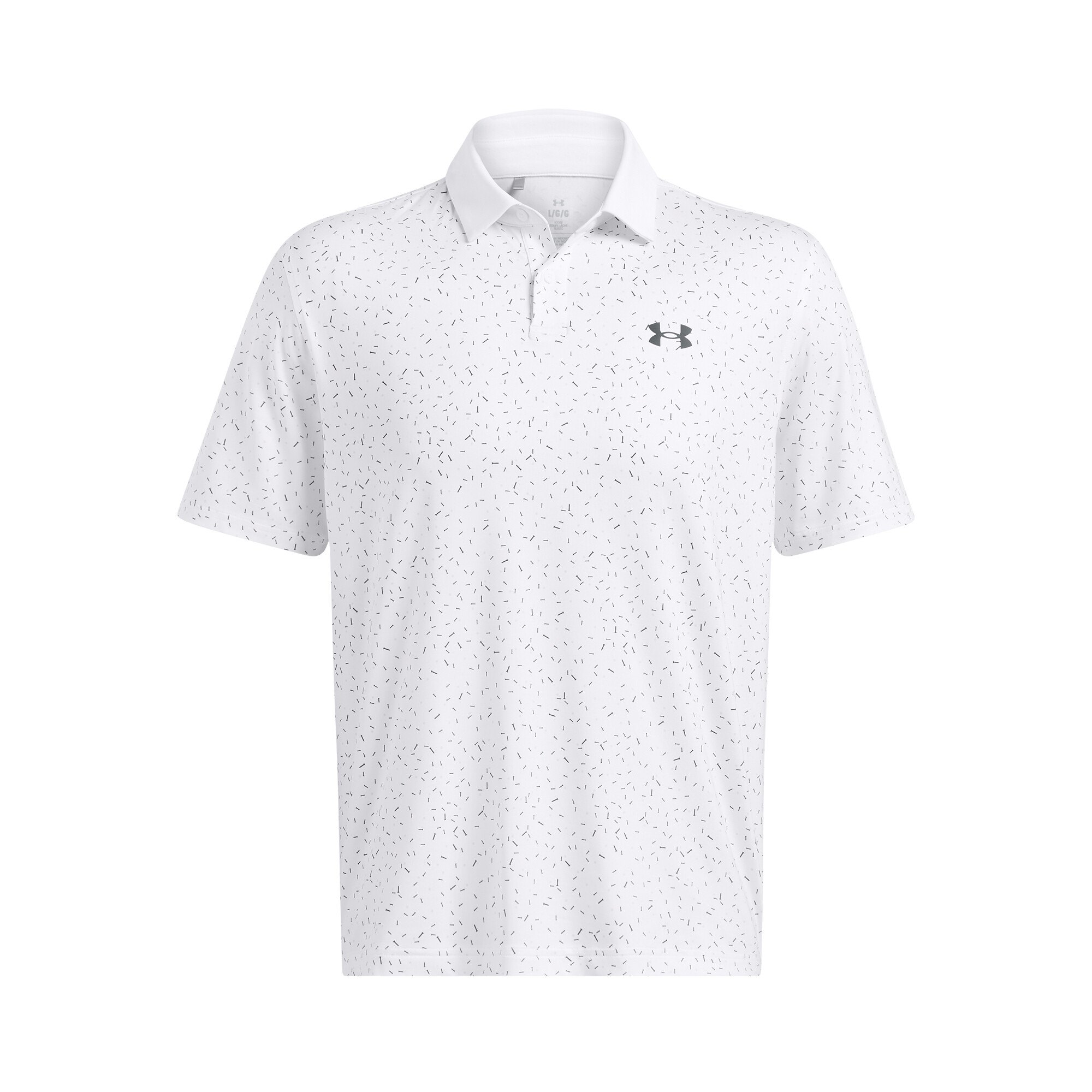 UA T2G Printed Polo-WHT