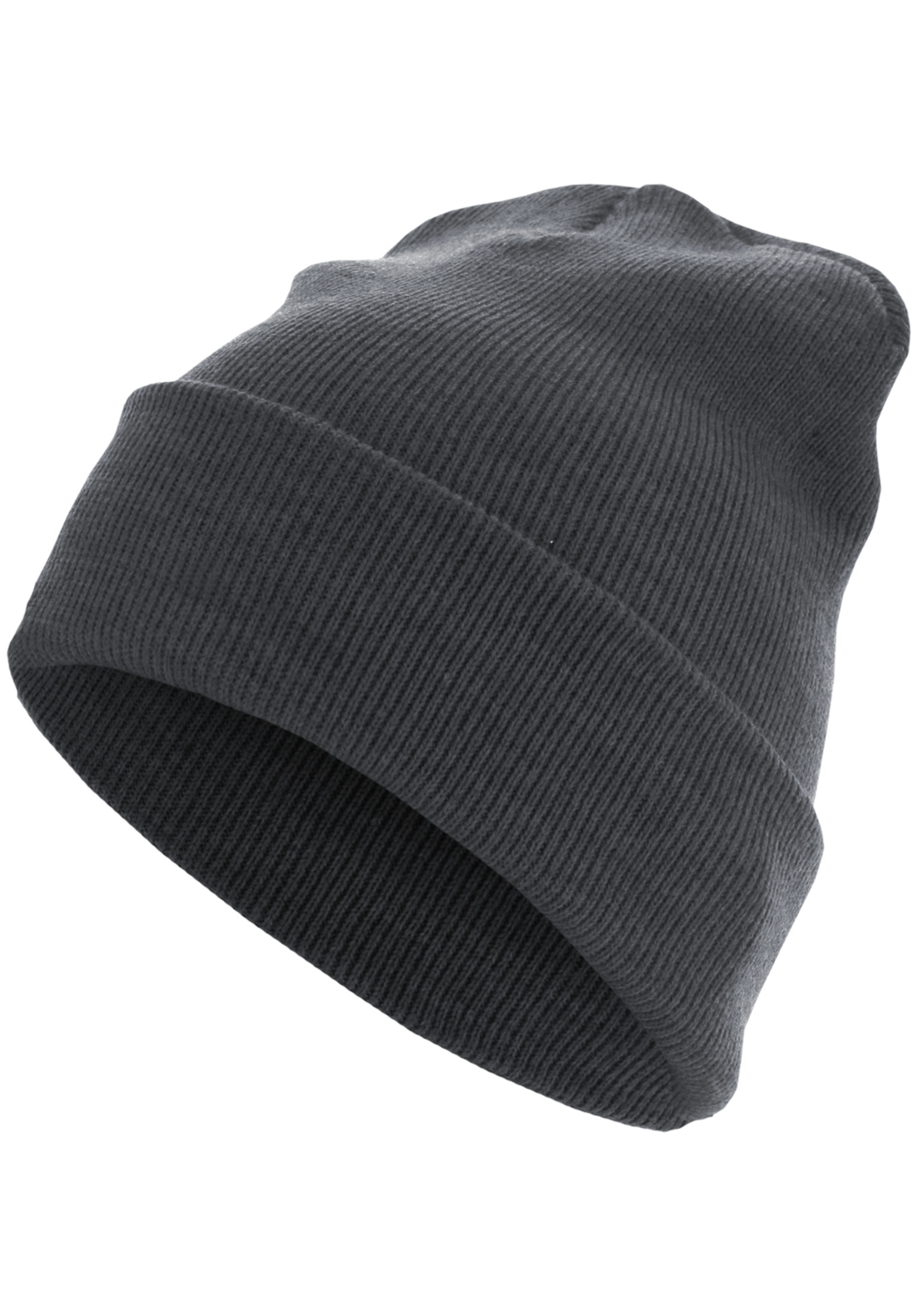 Beanie Basic Flap Long Version V.Grey