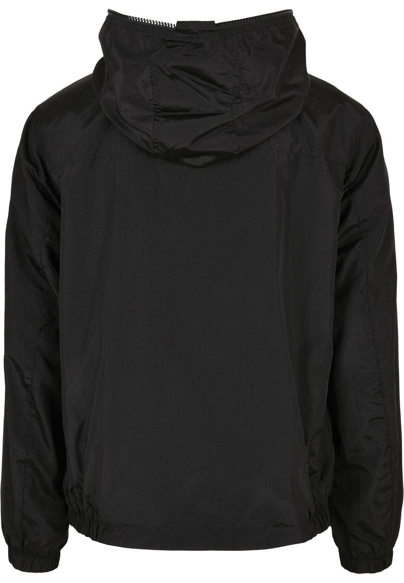 Full Zip Nylon Crepe Jacket Black