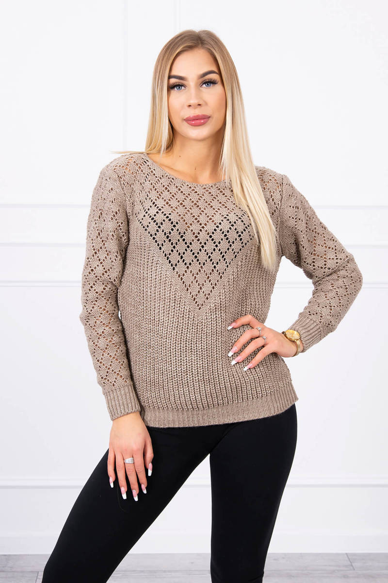 Openwork Cappuccino Sweater