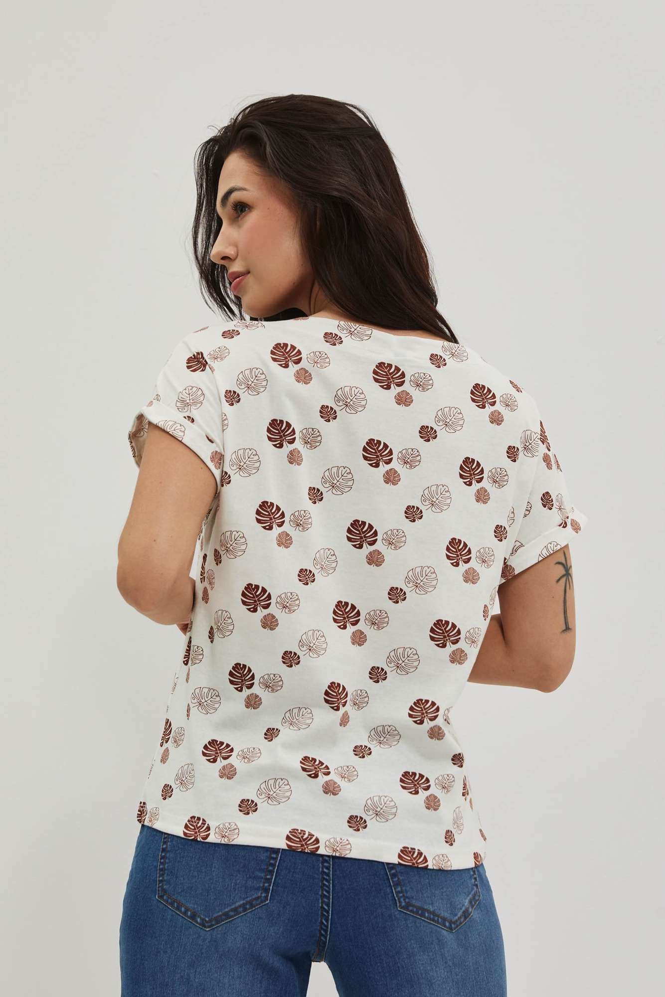 WOMEN'S T-SHIRT L-TS-4021 WHITE