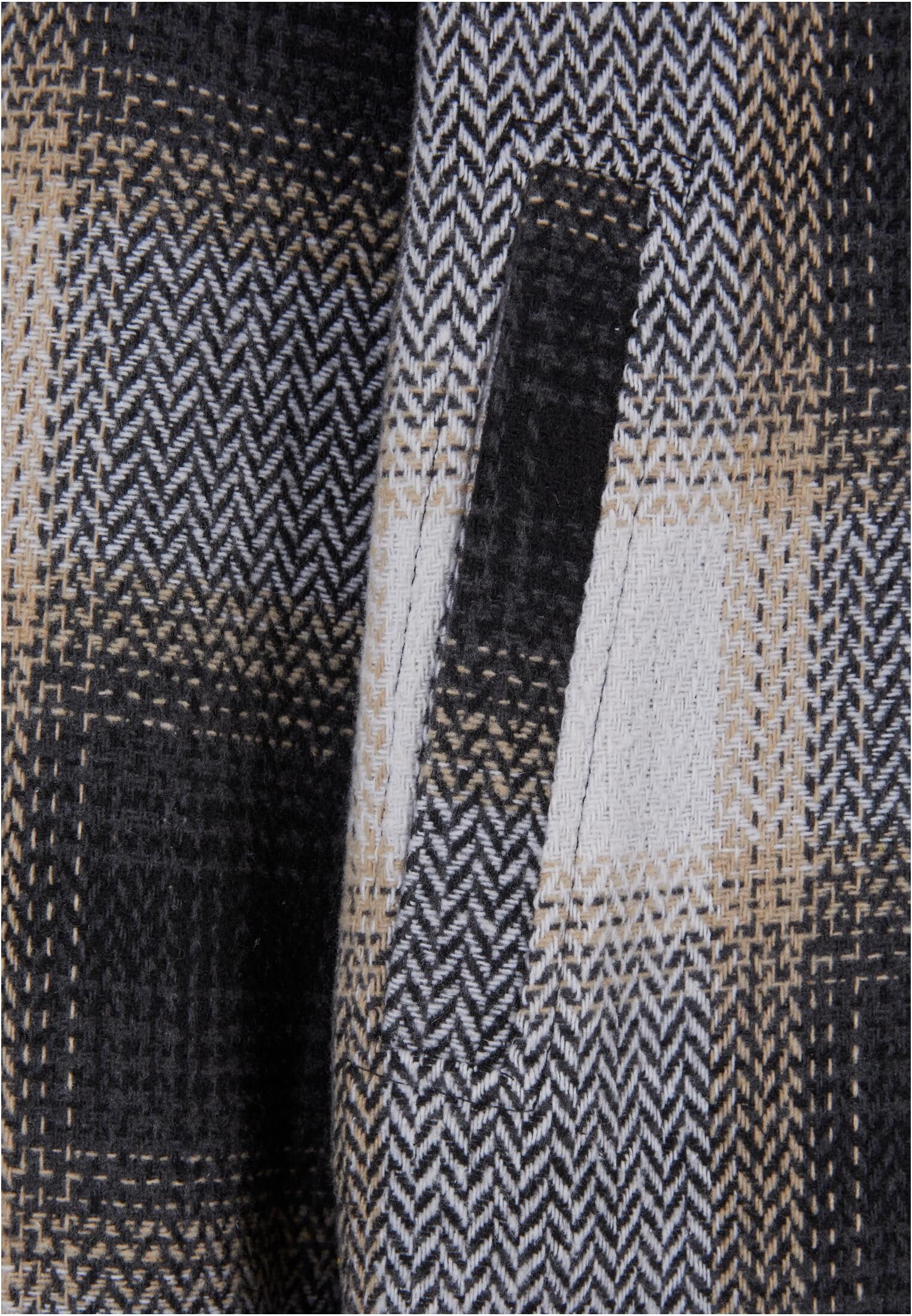 Men's zip shirt jacket beige/black