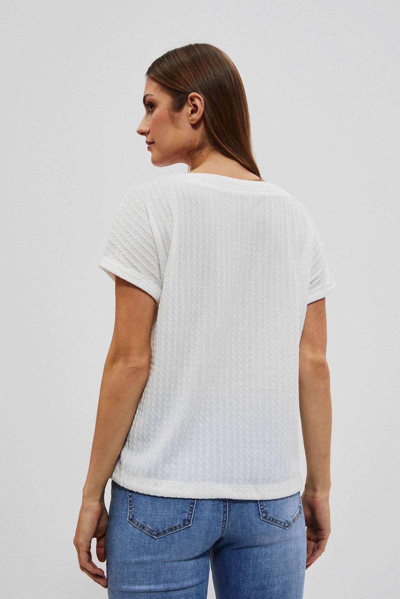 WOMEN'S T-SHIRT L-TS-4024 WHITE