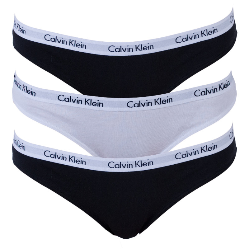 3PACK Women's Thongs Calvin Klein Multicolor