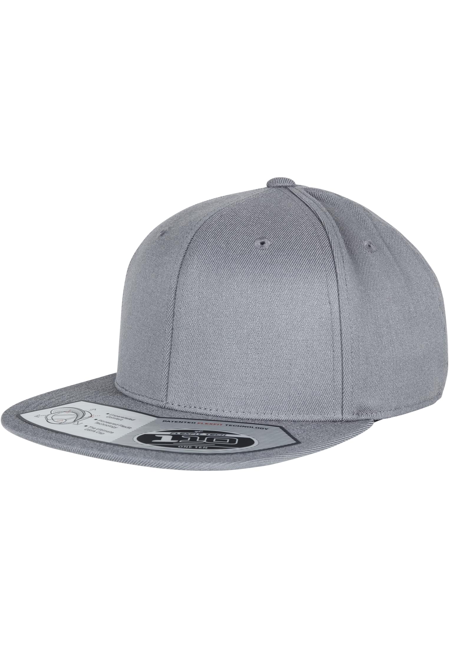 110 Fitted Snapback Grey