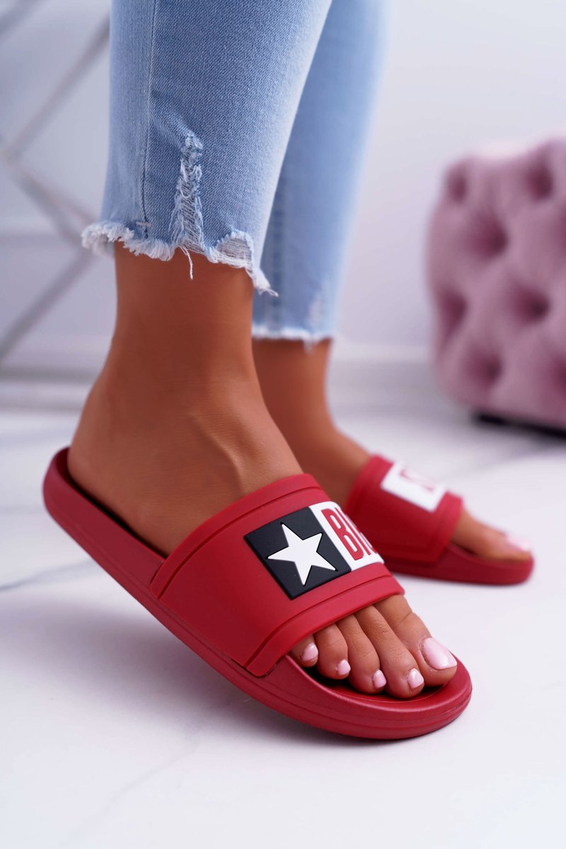 Papuci dama Big Star Contrast logo