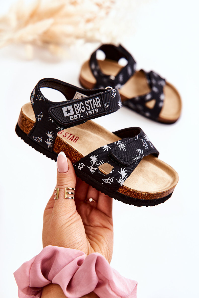 Levně Children's Sandals Big Star JJ374380 Black