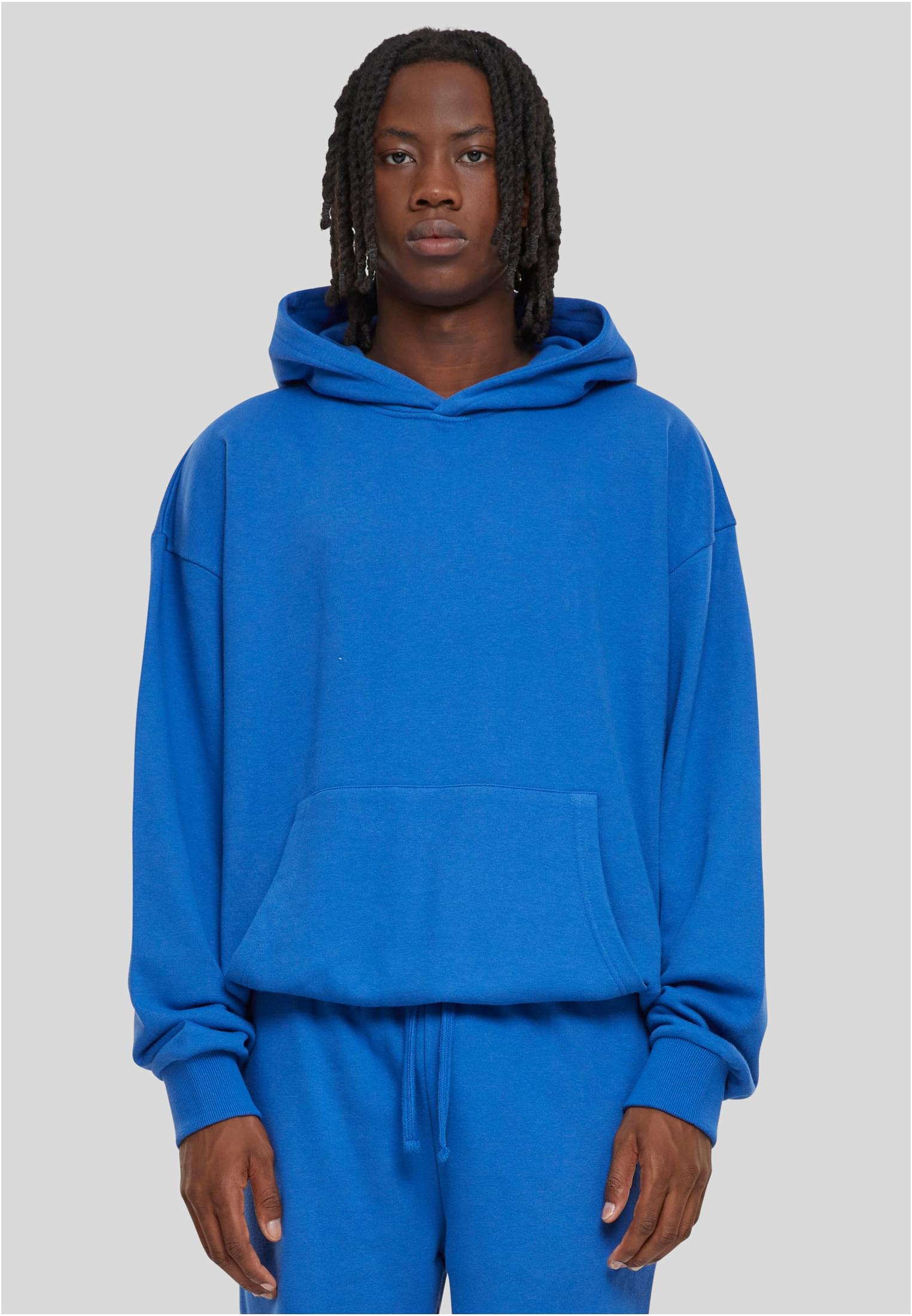 Men's Light Terry Hoody Sweatshirt - Blue