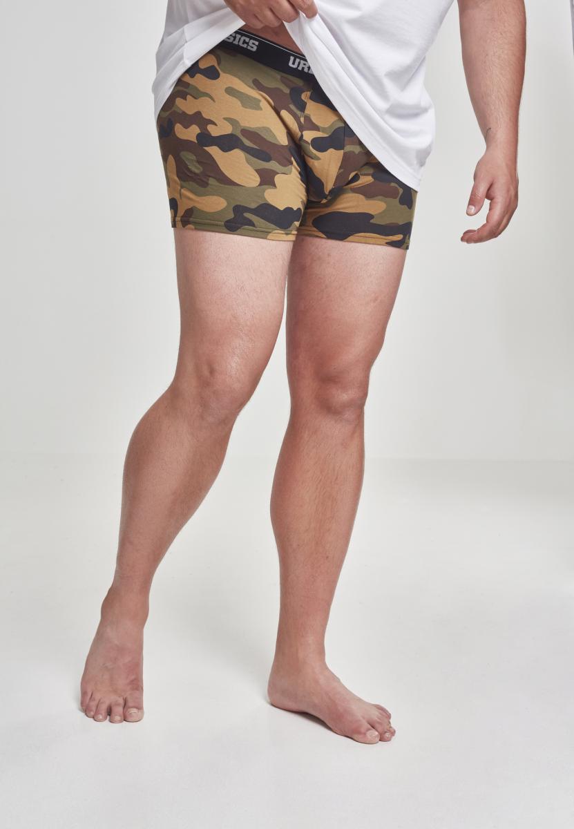 2-Pack of Camo Boxer Shorts Woodcamo + Darkcamo