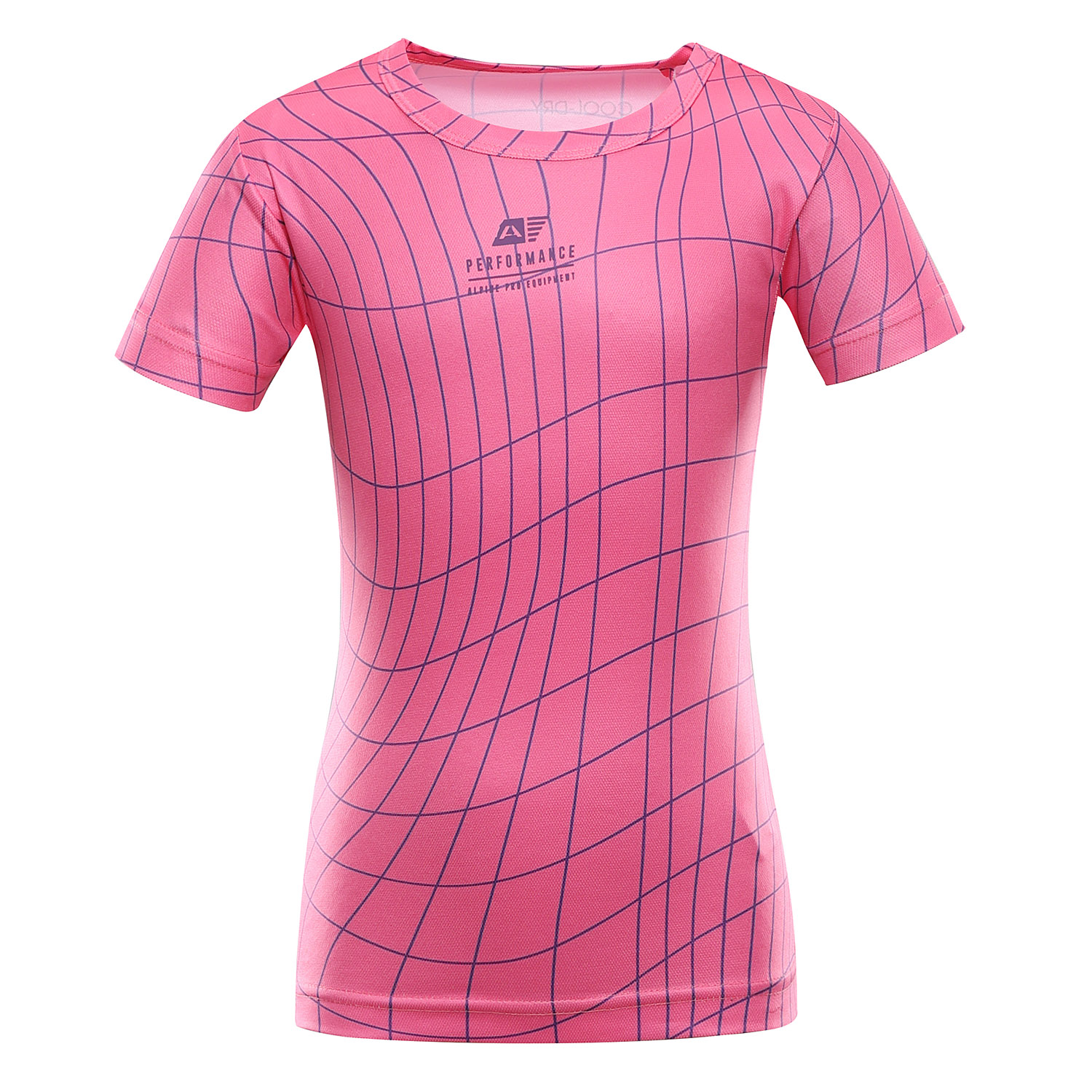 Children's quick-drying T-shirt ALPINE PRO BASIKO neon knockout pink variant PA