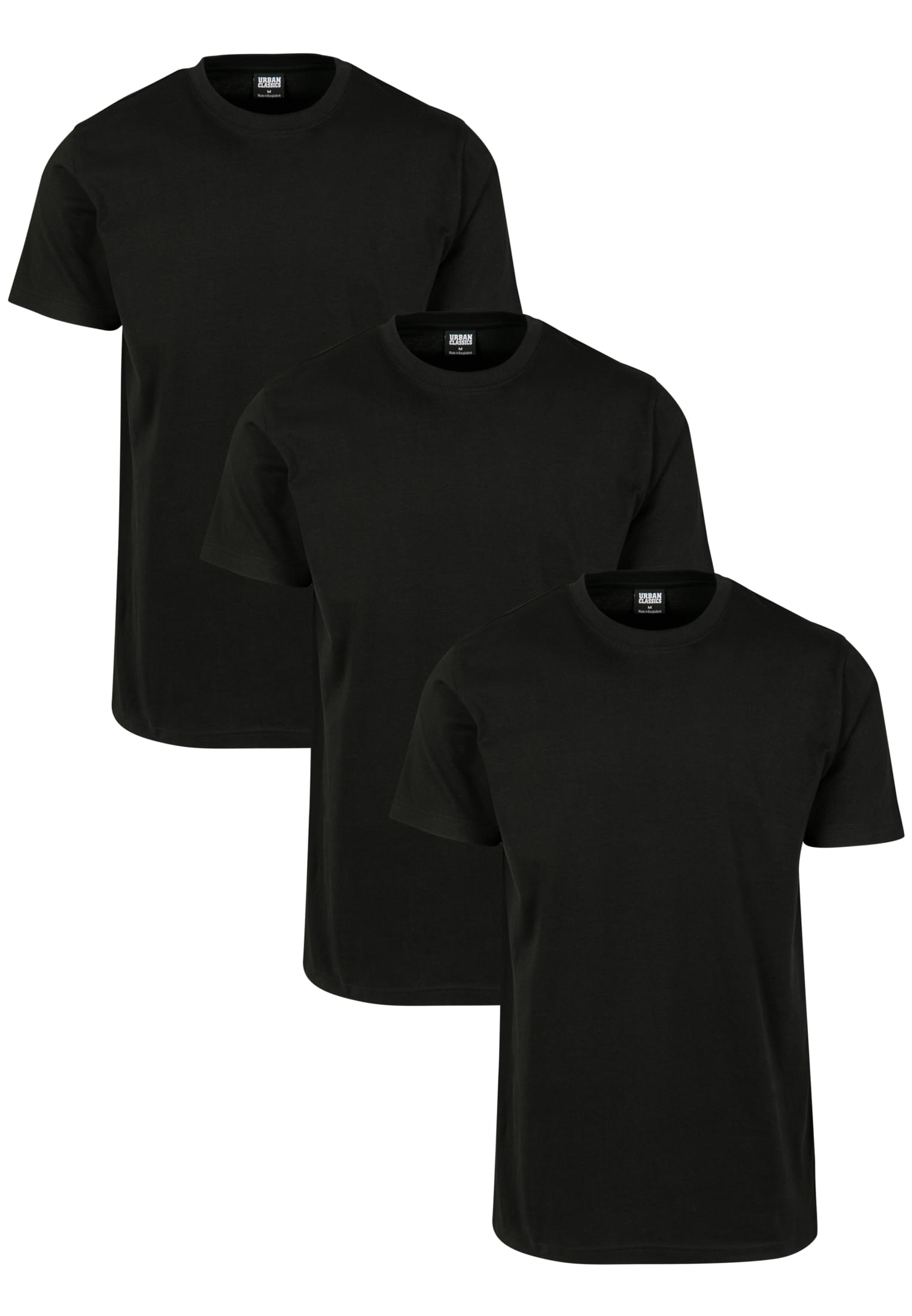 Basic T-shirt Of 3 Pieces Black/black/black