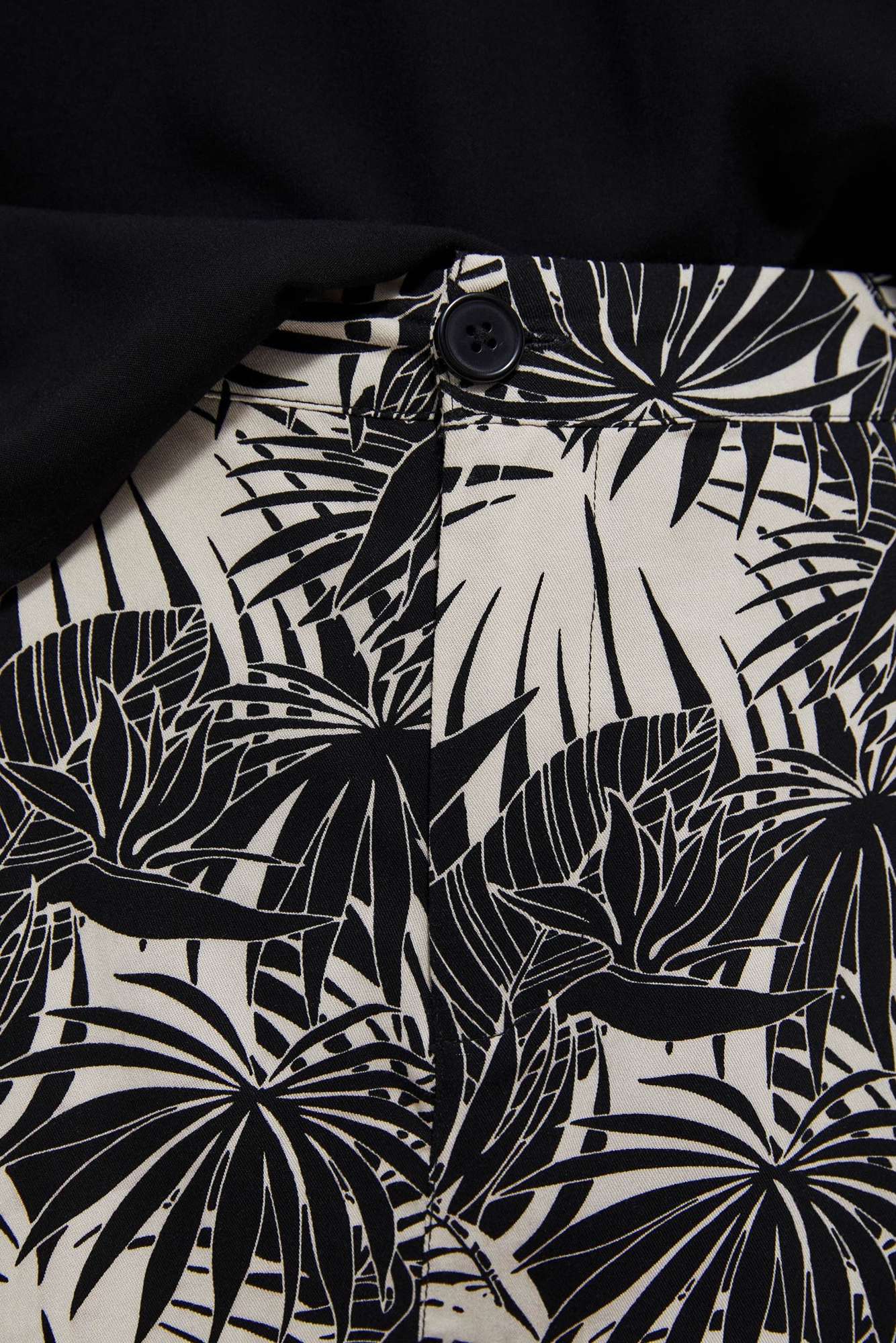Shorts with a tropical print