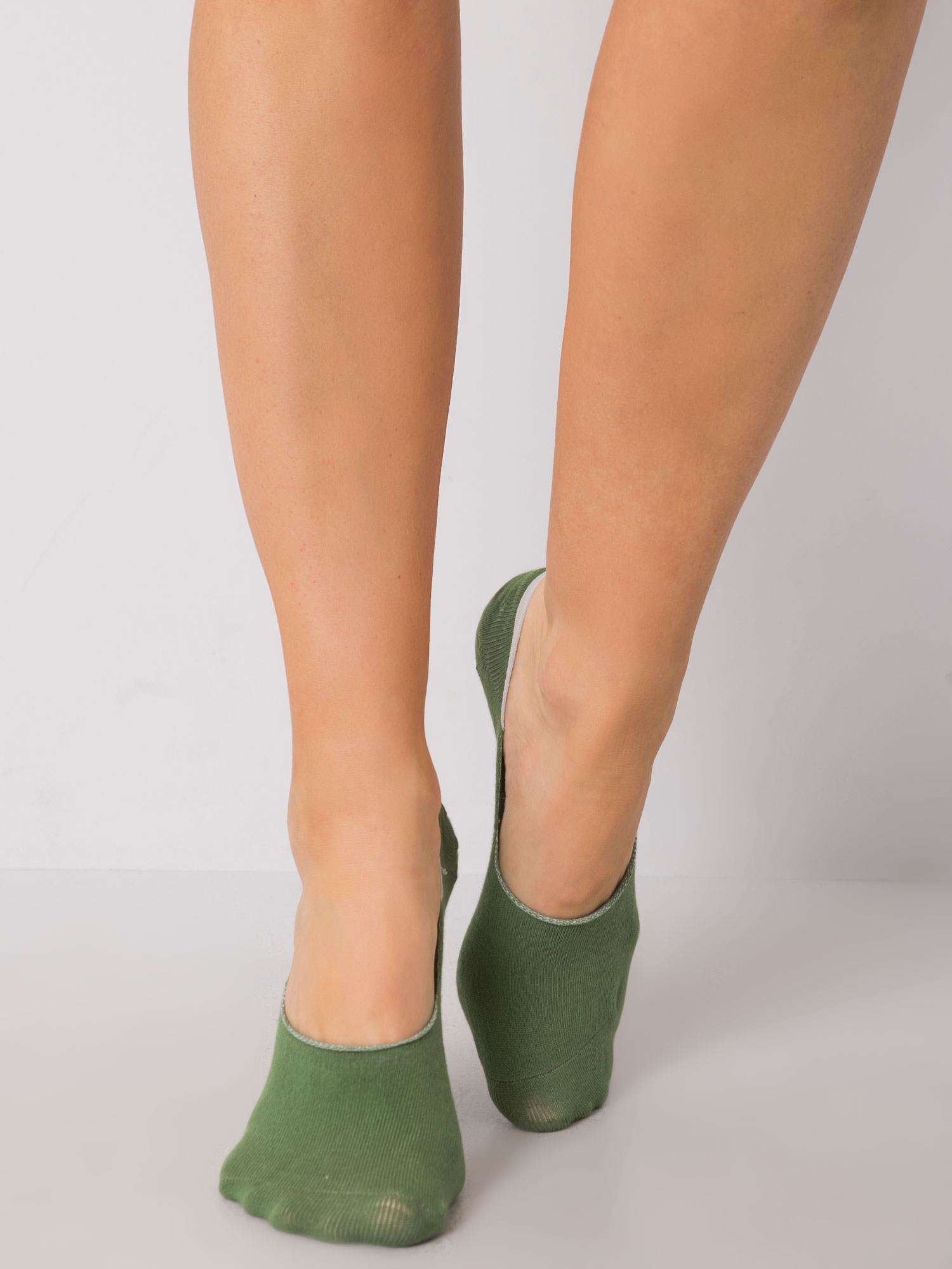 Women's ankle socks green color