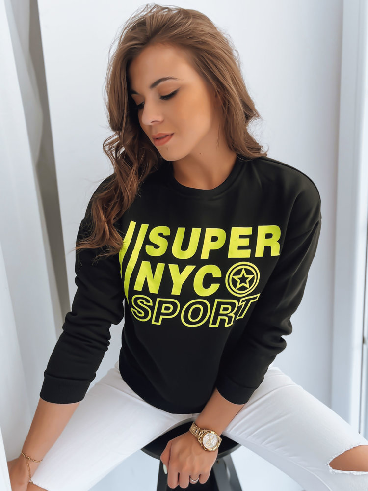 Women's Sweatshirt NYC Black Dstreet From