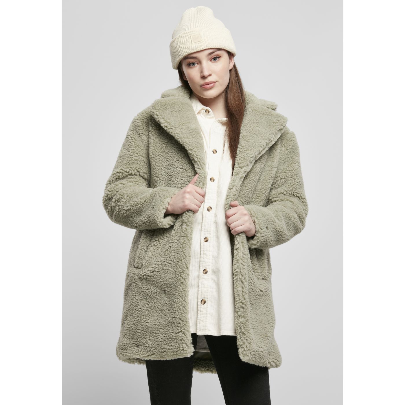 Dámský Oversized Sherpa Coat Softsalvia