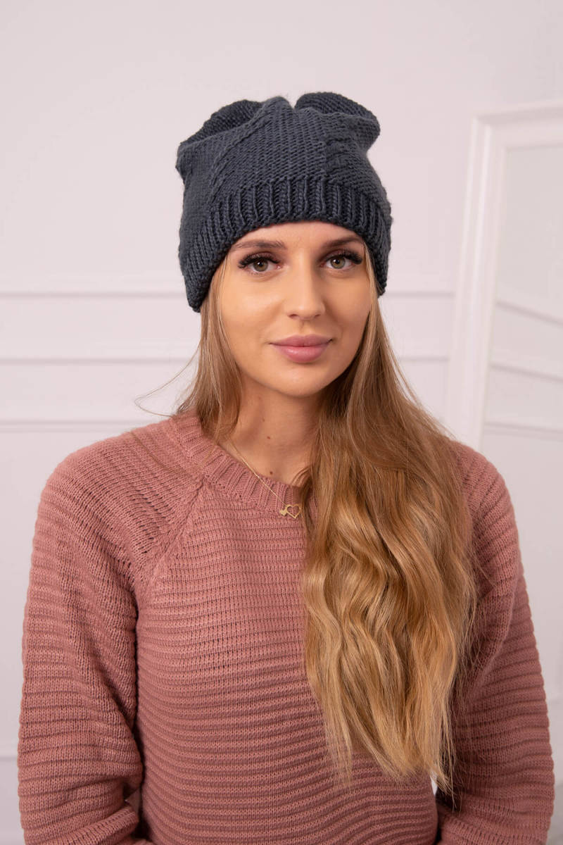 Ladies beanie Lorena K377 graphite