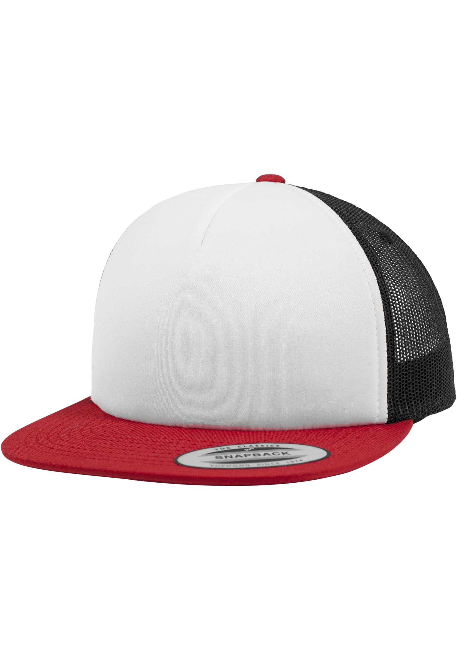 Foam Trucker With White Front Red/wht/blk