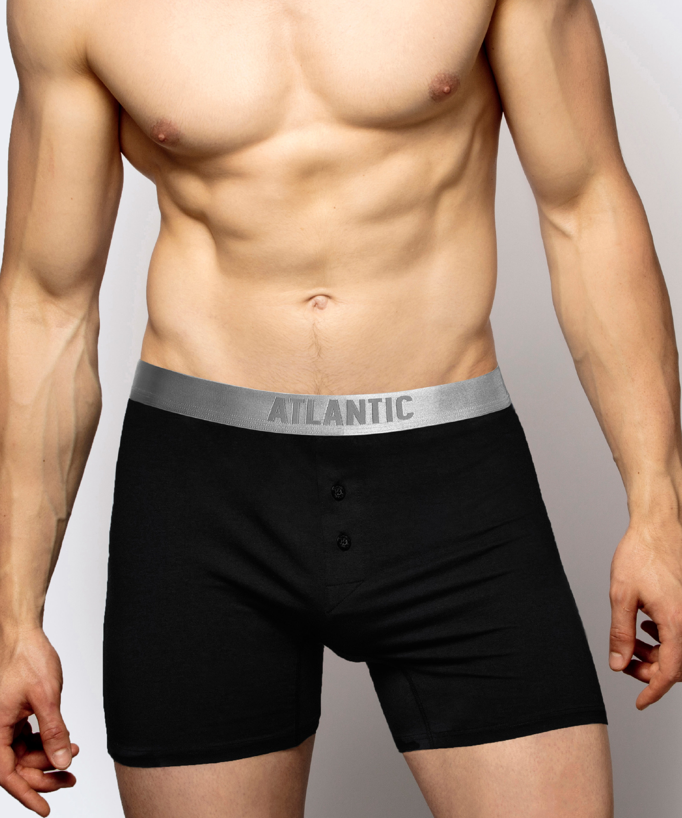 Boxeri Man Cotton Pima ATLANTIC - negru