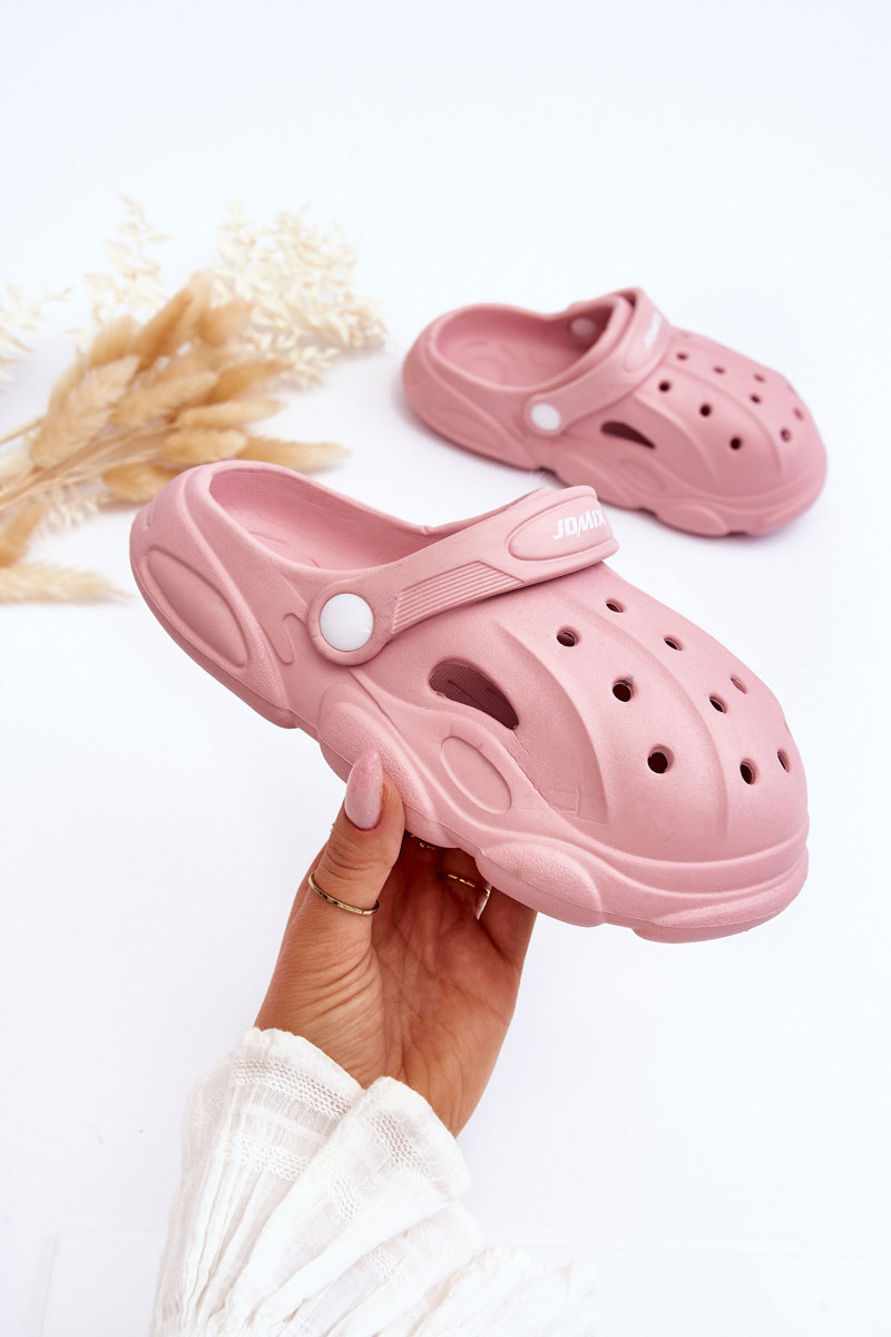 Kids Foam Slippers Crocs Pink Cloudy