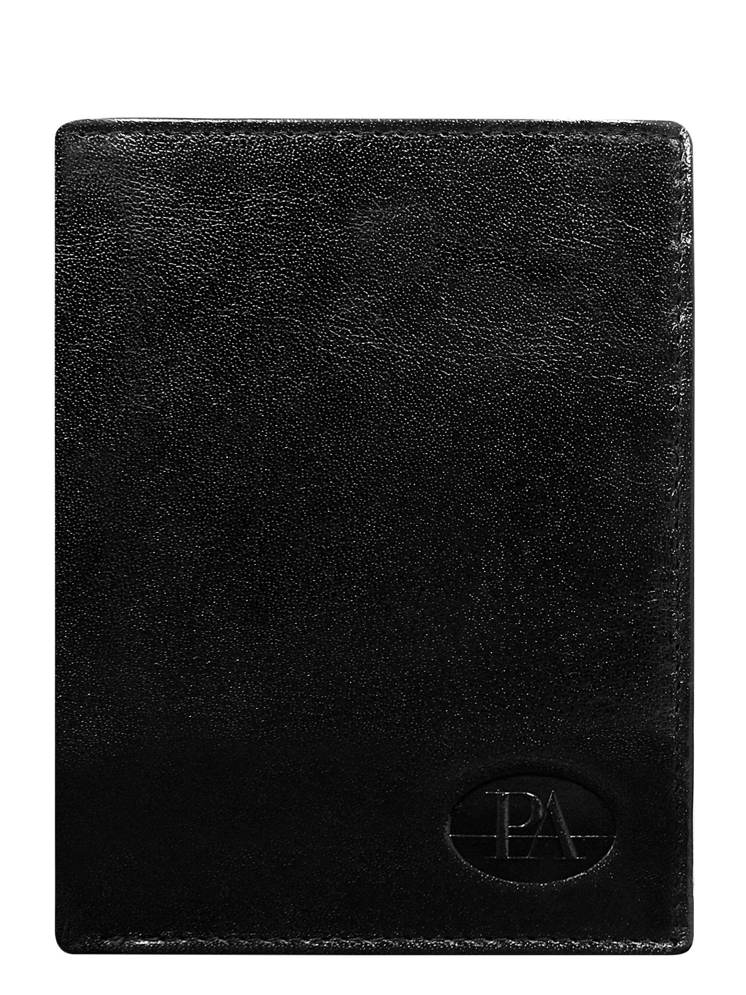Levně Černá klasická pánská kožená peněženka