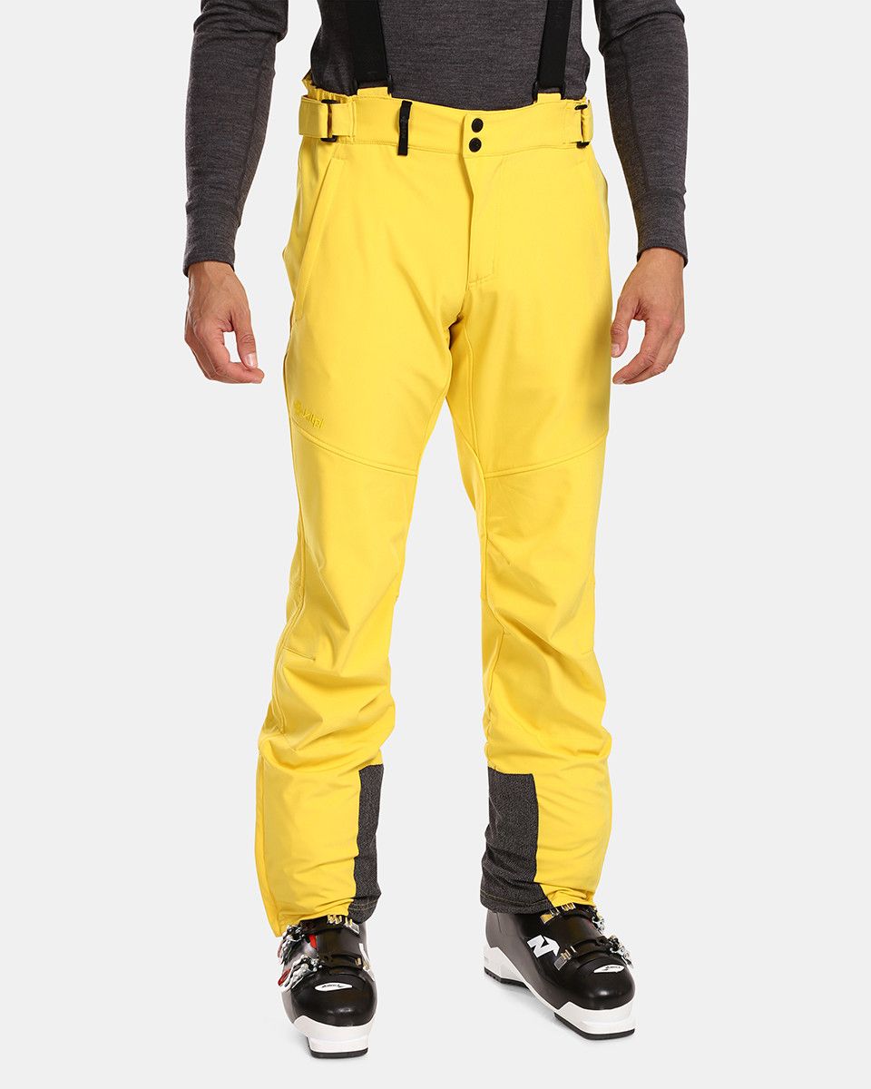 Levně Pánské softshellové lyžařské kalhoty Kilpi RHEA-M Žlutá