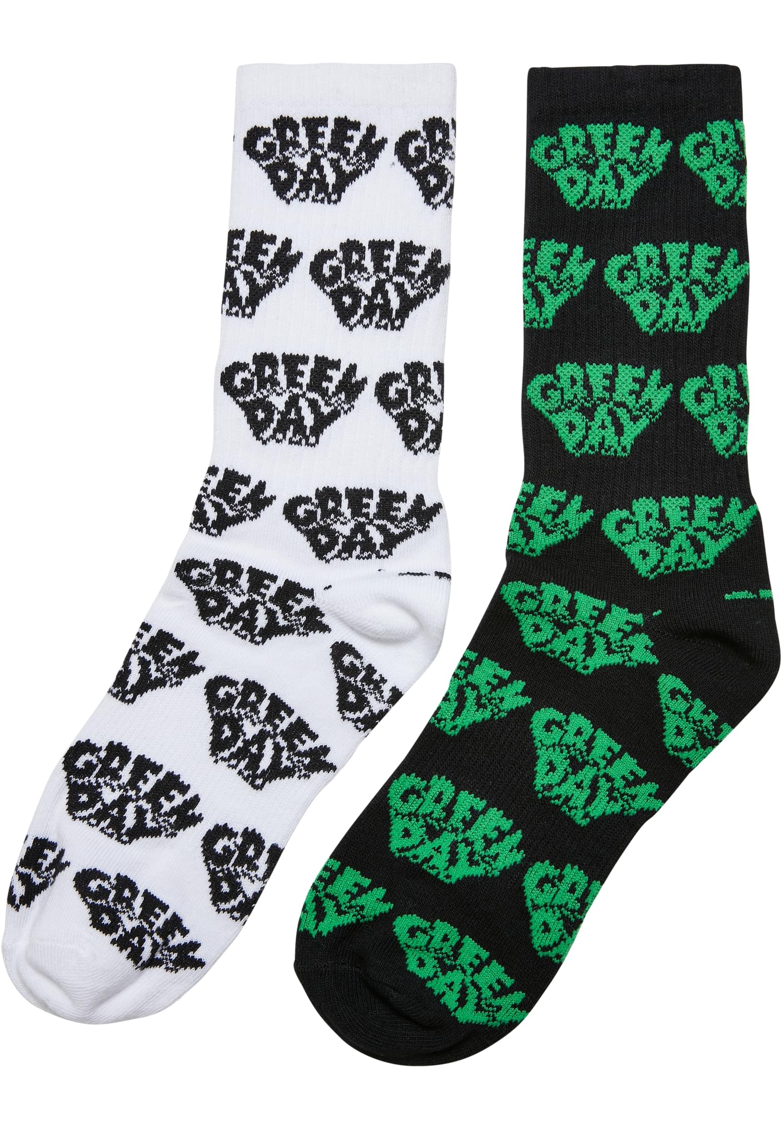 Levně Ponožky Green Day - 2 balení - černo/bílé