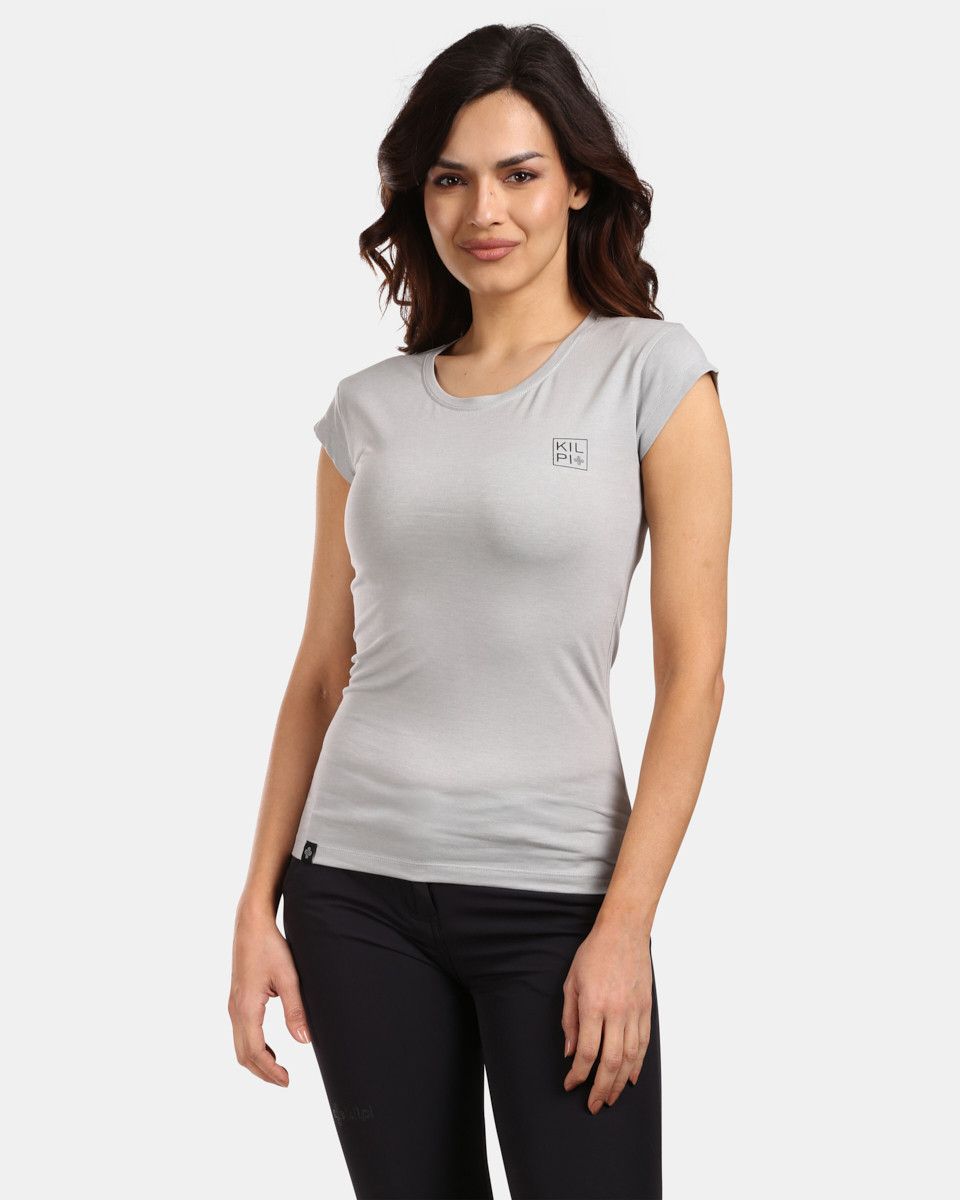 Women's cotton T-shirt Kilpi LOS-W Light grey