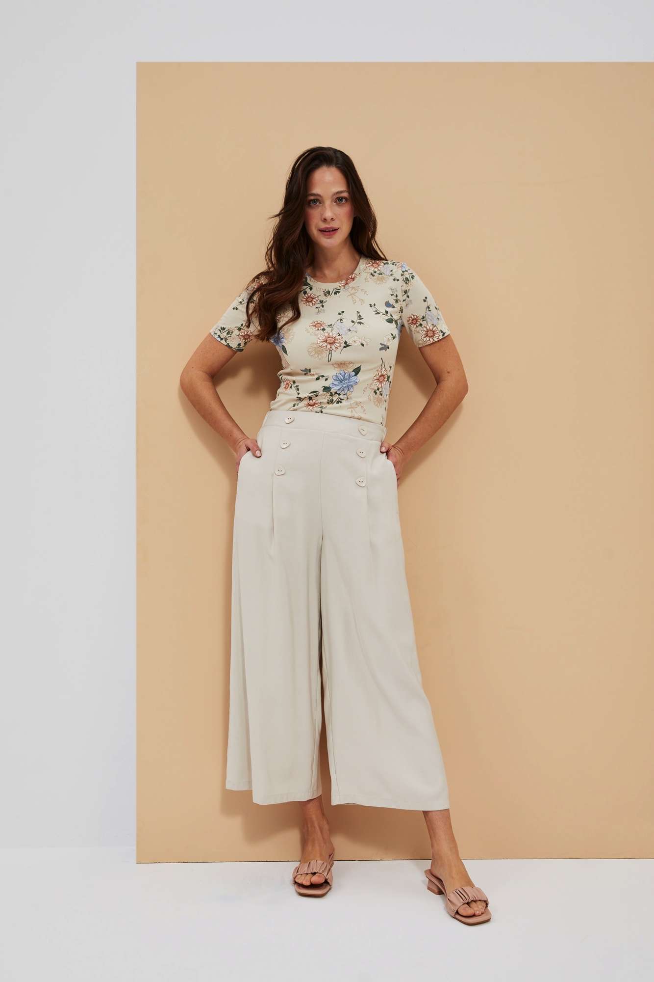 WOMEN'S T-SHIRT L-TS-4095 NOT WHITE