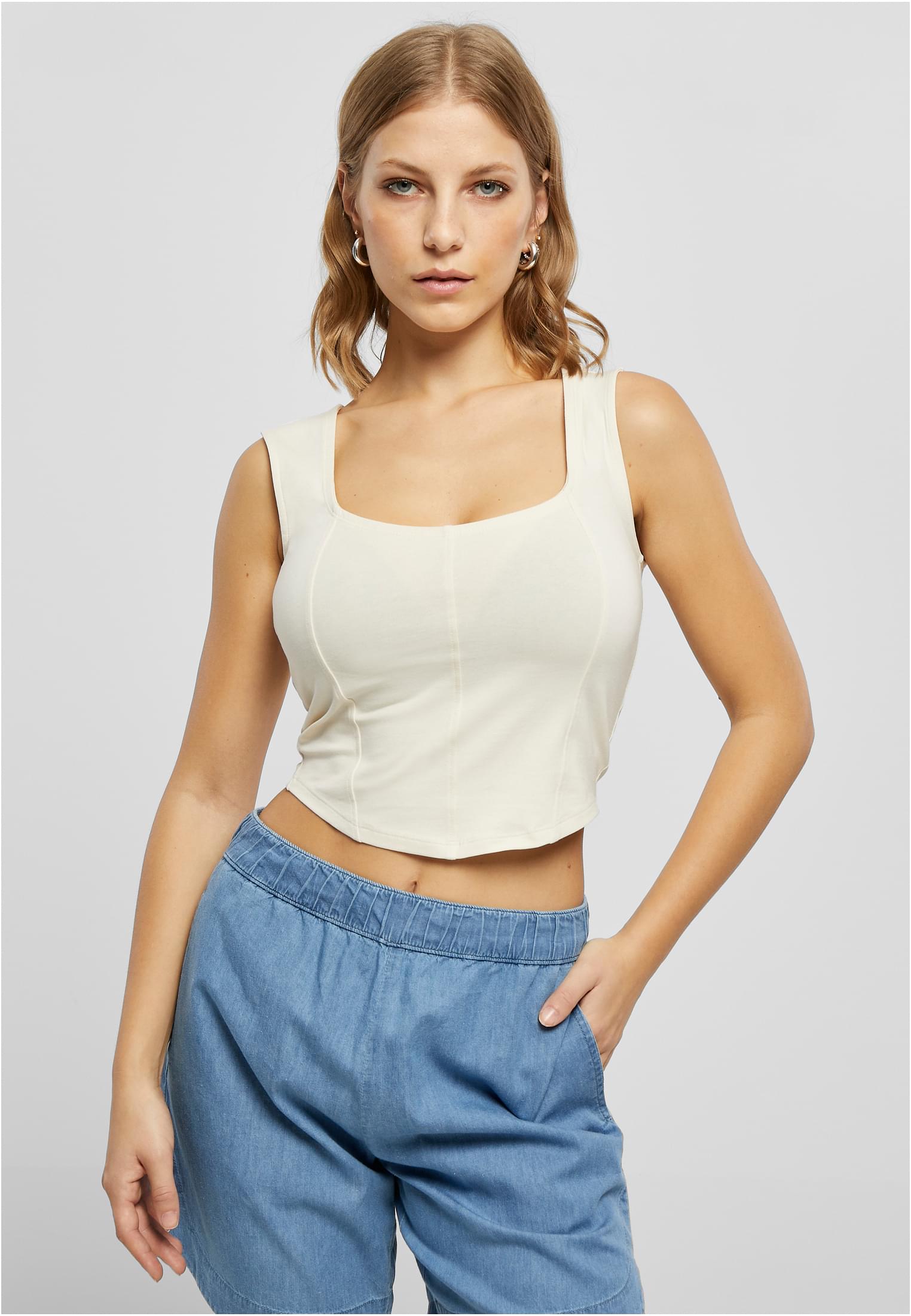 Dámský Short Corsage Top Whitesand