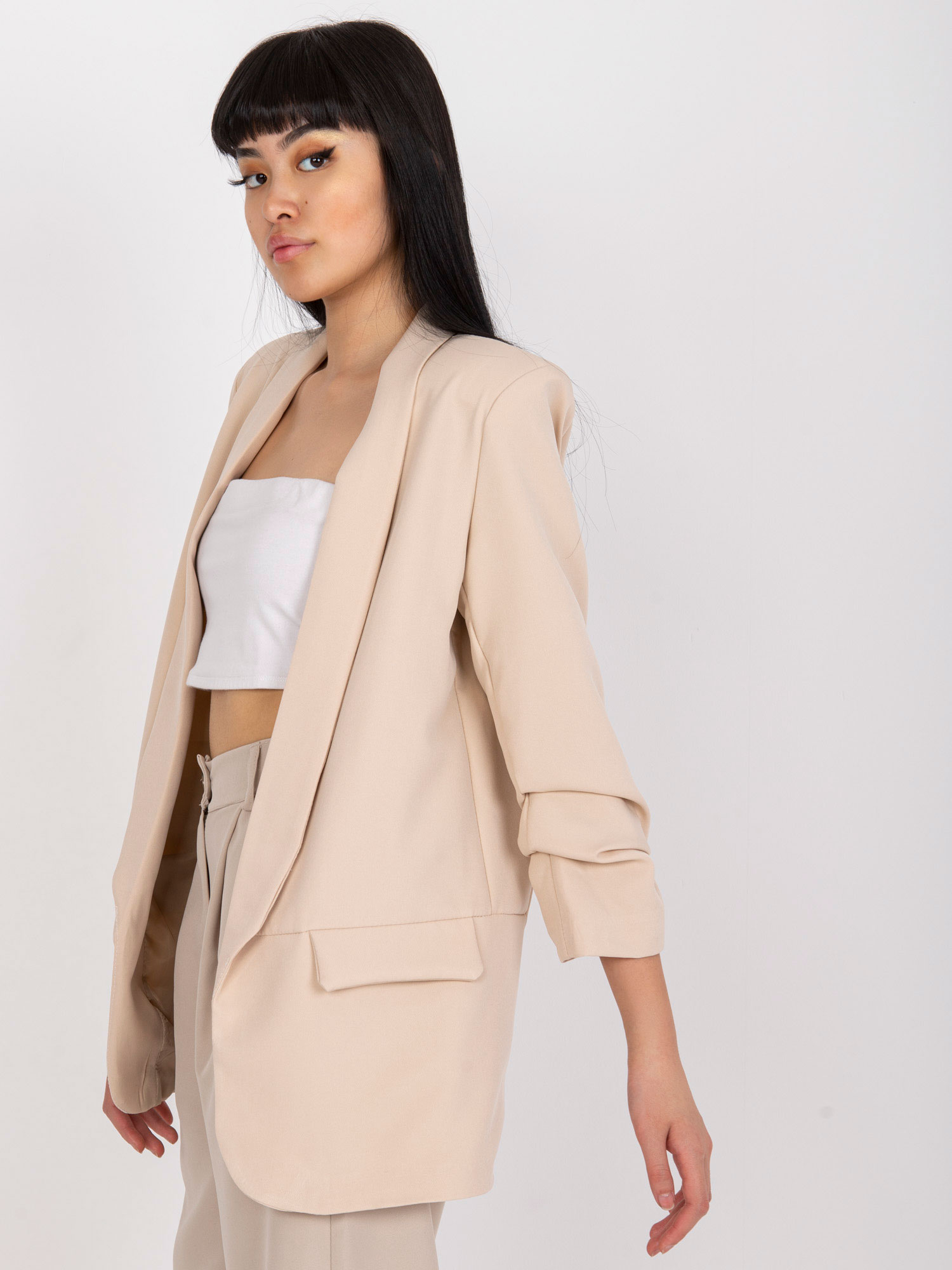 Sacou dama Fashionhunters Beige