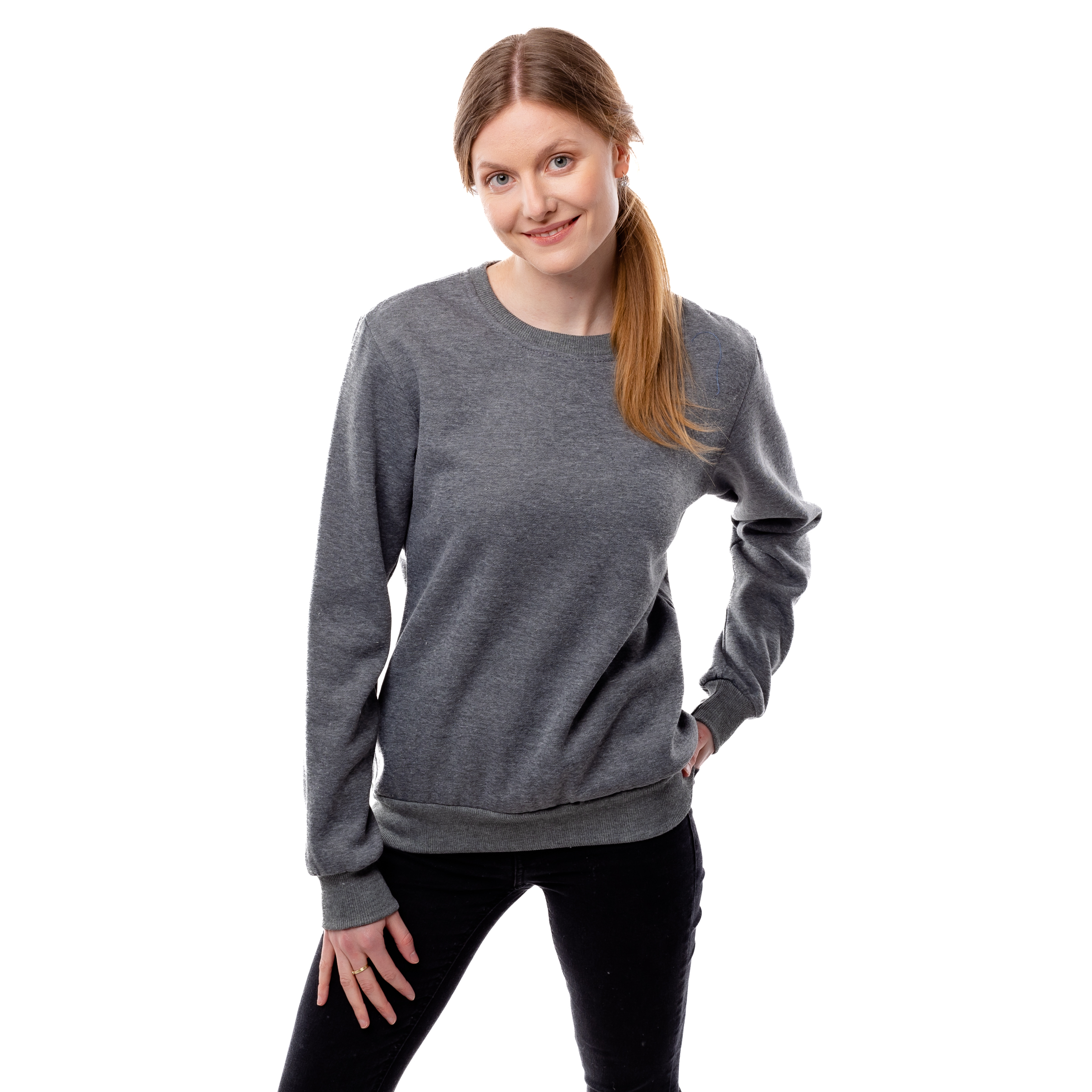 Women's sweatshirt GLANO - dark gray