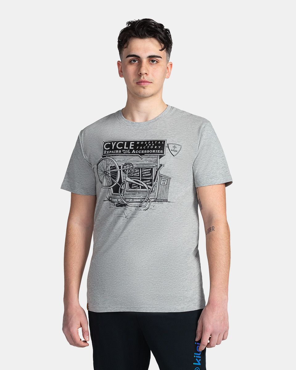 Men's cotton T-shirt KILPI GYPORTELA-M Light gray