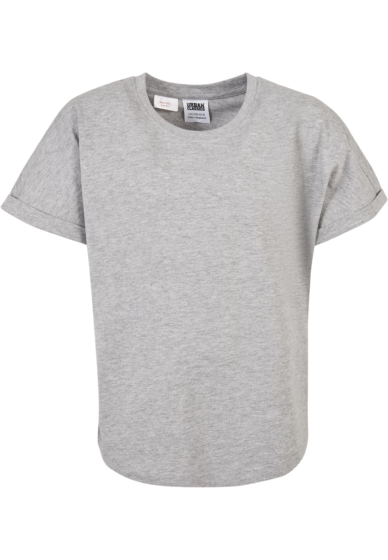 Long Shaped Turnup Tee Boys' T-Shirt - Grey