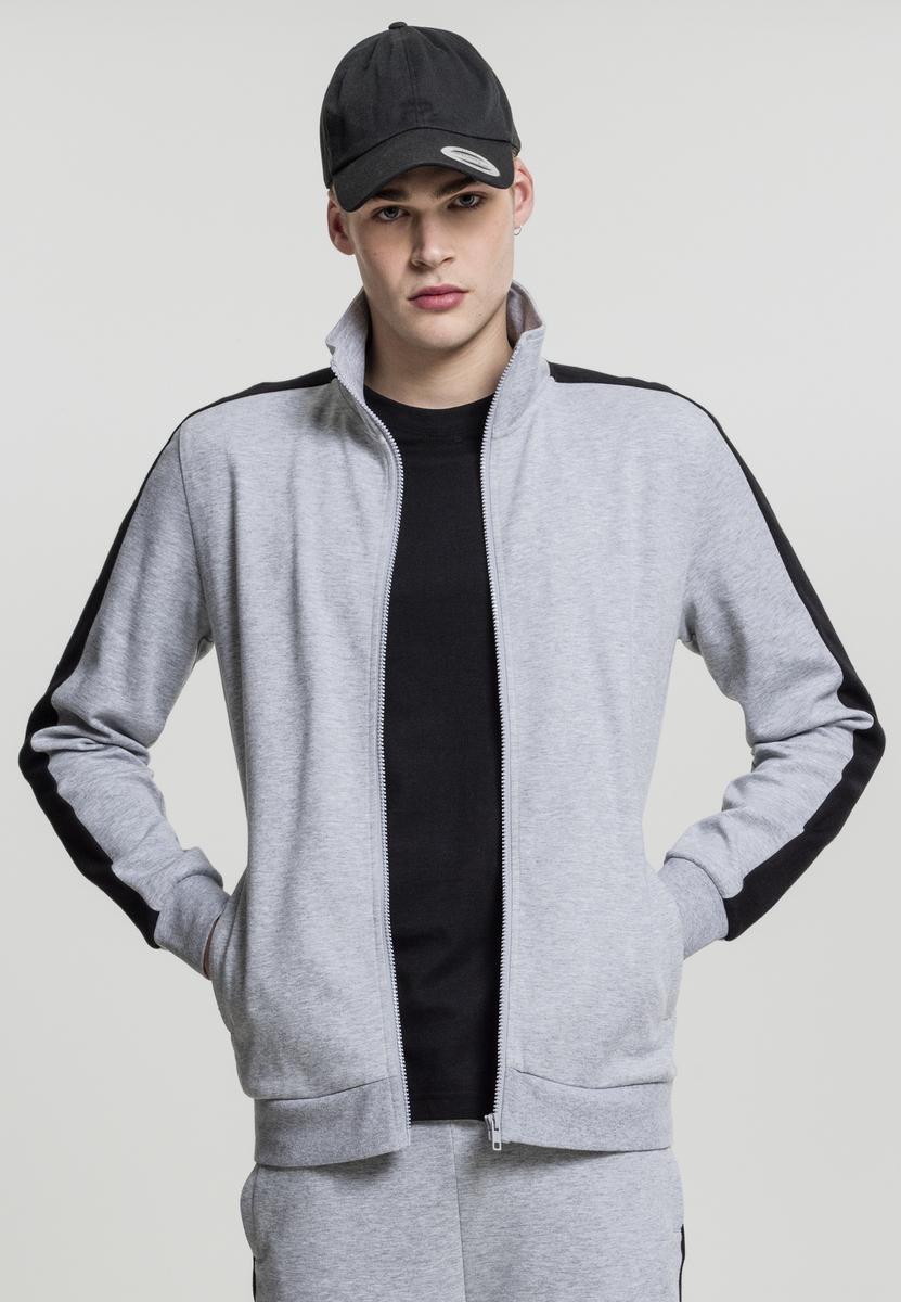 2-Tone Interlock Track Jacket Grey/Black