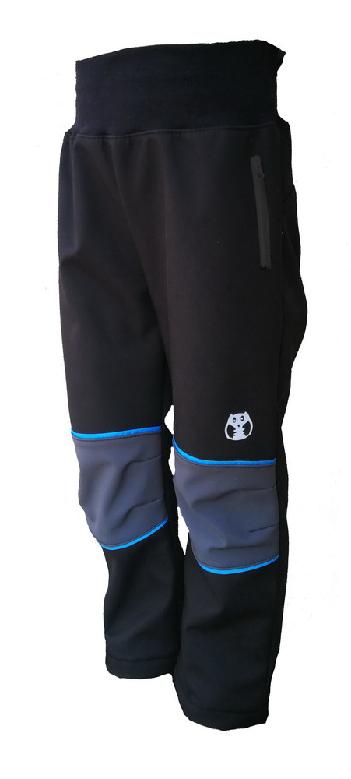 Softshell trousers - black with black zippered pockets