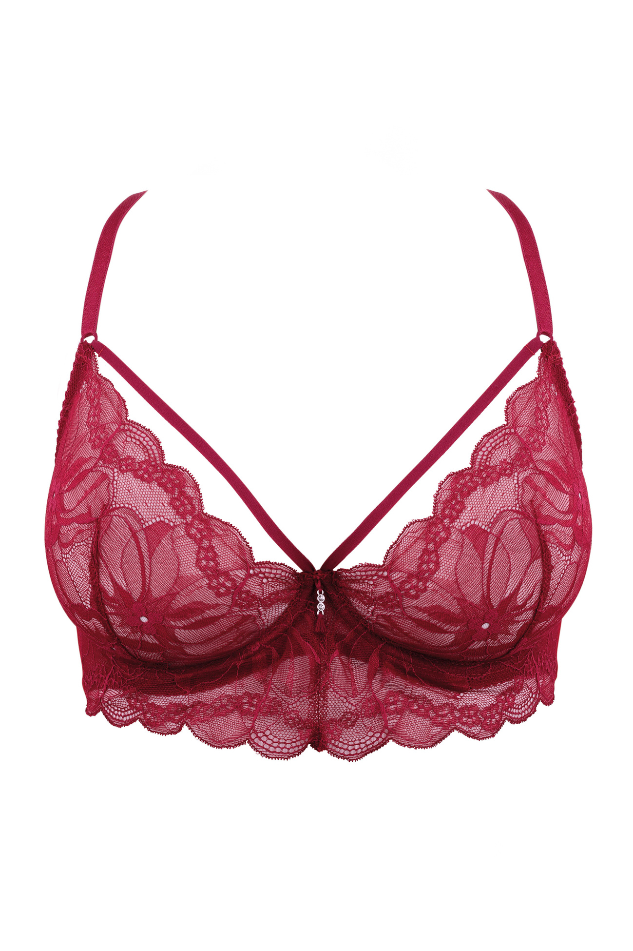 Charlize / B2 sutien moale - burgundy